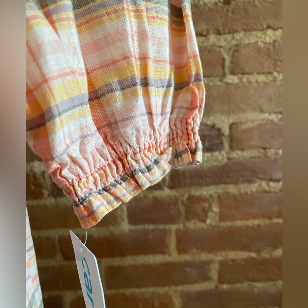 Carter’s Plaid Ruffle Top - New With Tags Girls - Picture 5 of 8